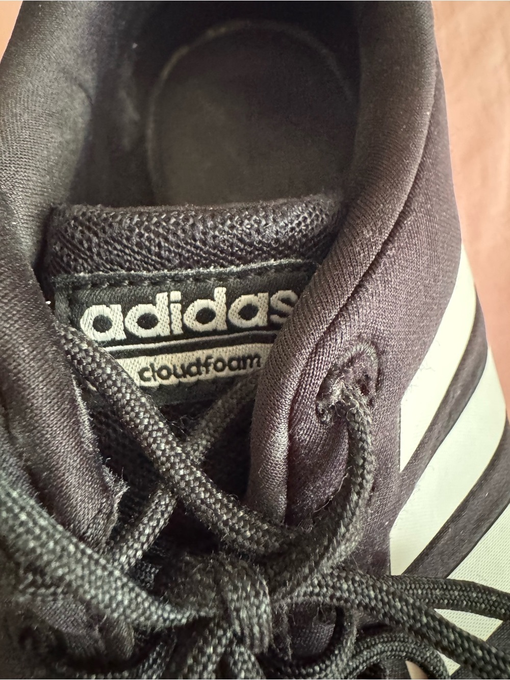 adidas Black Athletic Sneakers with White Stripes - Picture 5 of 7